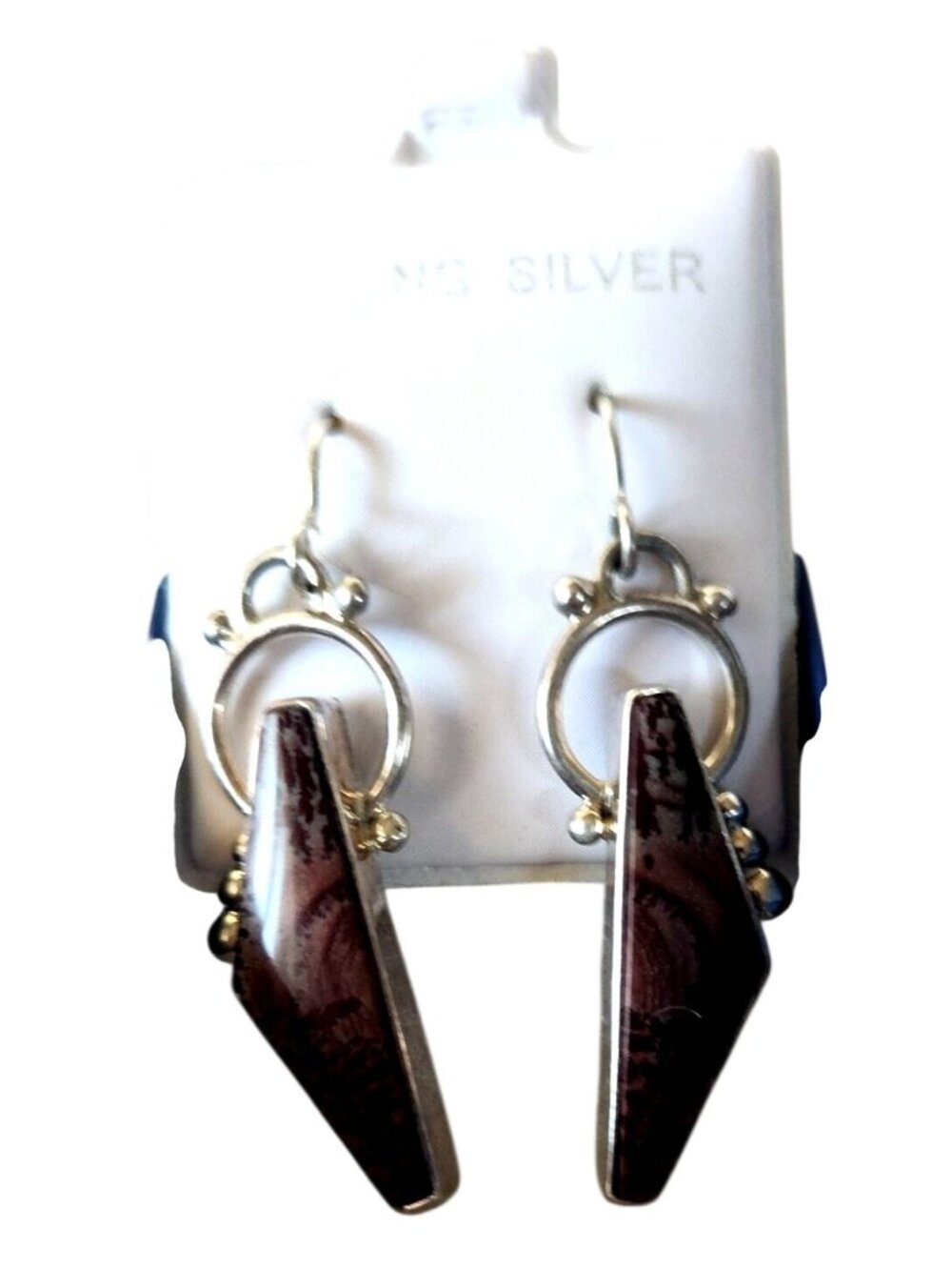 Earrings Cherry Creek Jasper Silver Post Silver Drop 9.1 gr  Jerry & Fran Harr